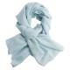 Opal coloured cashmere scarf in twill weave