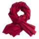 Maroon cashmere scarf in twill weave