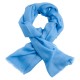 Light blue pashmina shawl in 2 ply twill weave