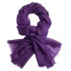 Dark purple pashmina shawl in 2 ply twill weave