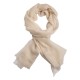 Off white pashmina shawl in 2 ply twill weave