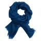 Dark blue pashmina shawl in 2 ply twill weave
