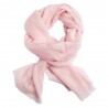 Light pink pashmina shawl in 2 ply twill weave