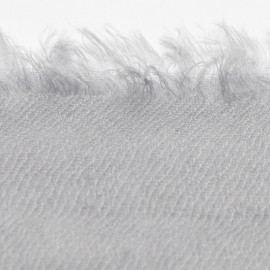 Light grey pashmina shawl in 2 ply twill weave