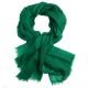 Dark green pashmina shawl in 2 ply twill weave