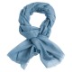 Dove blue pashmina shawl in 2 ply twill weave