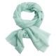 Mint green pashmina shawl in 2 ply twill weave