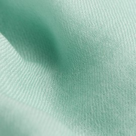 Mint green pashmina shawl in 2 ply twill weave