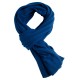 Dark blue scarf knitted in cashmere