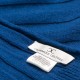 Dark blue scarf knitted in cashmere