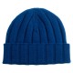 Dark blue knitted cashmere hat