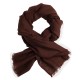 Dark brown pashmina stole in diamond weave