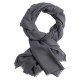 Dark grey pashmina stole in diamond weave