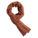 Chestnut brown pashmina scarf in cashmere