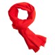 Coral red pashmina scarf in cashmere