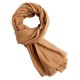 Toffee coloured pashmina scarf in twill weave