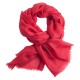 Cranberry red pashmina shawl in 2 ply twill