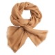 Toffee coloured pashmina shawl in 2 ply twill