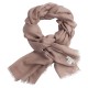 Grey beige pashmina shawl in 2 ply twill