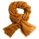 Dark golden pashmina shawl in diamond weave