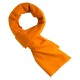 Orange cashmere scarf in twill weave