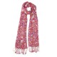 Red scarf with flower print
