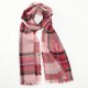 Red scarf in merino wool