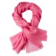 Pink pashmina stole in 2 ply twill weave