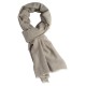 Cashmere scarf in white/grey melange