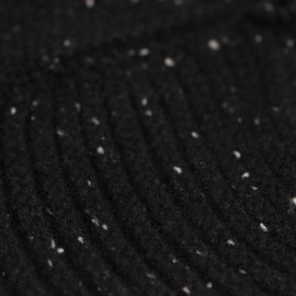 Black flecked cashmere beret