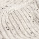 White flecked cashmere beret