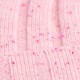 Soft pink flecked rib knitted cashmere hat