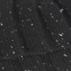 Black flecked rib knitted cashmere hat