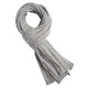 Grey flecked cashmere scarf