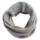 Taupe grey neck warmer in cashmere knit