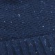 Blue flecked cashmere beanie