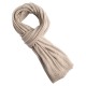 Beige flecked cashmere scarf