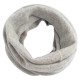 Grey neck warmer knitted in cashmere