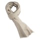 Herringbone scarf in white/grey