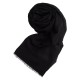 Black pashmina shawl in cashmere and silk