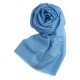 Sky blue pashmina shawl in cashmere and silk