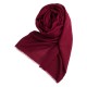 Burgundy pashmina shawl in cashmere and silk