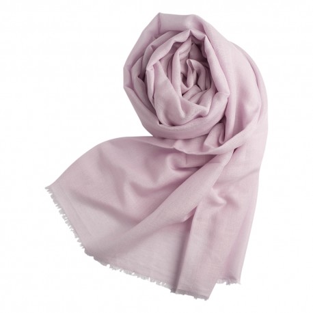 Lavender pashmina shawl in cashmere and silk