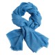 Sky blue jacquard pashmina shawl