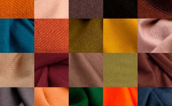 Scarves in earth tones